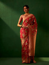 Womens Fashion Ethnic Red Color Sarees-MLSHWSA1197RED0ONE